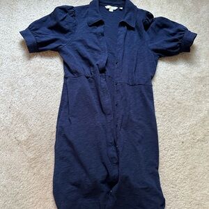 Boden size 6r navy shirt dress. Button up